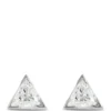 Trillion Diamond Studs, ⅕ Carat, in 14K Yellow Gold