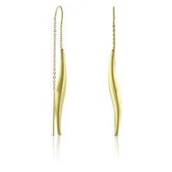 Twist Threader Earrings 14K