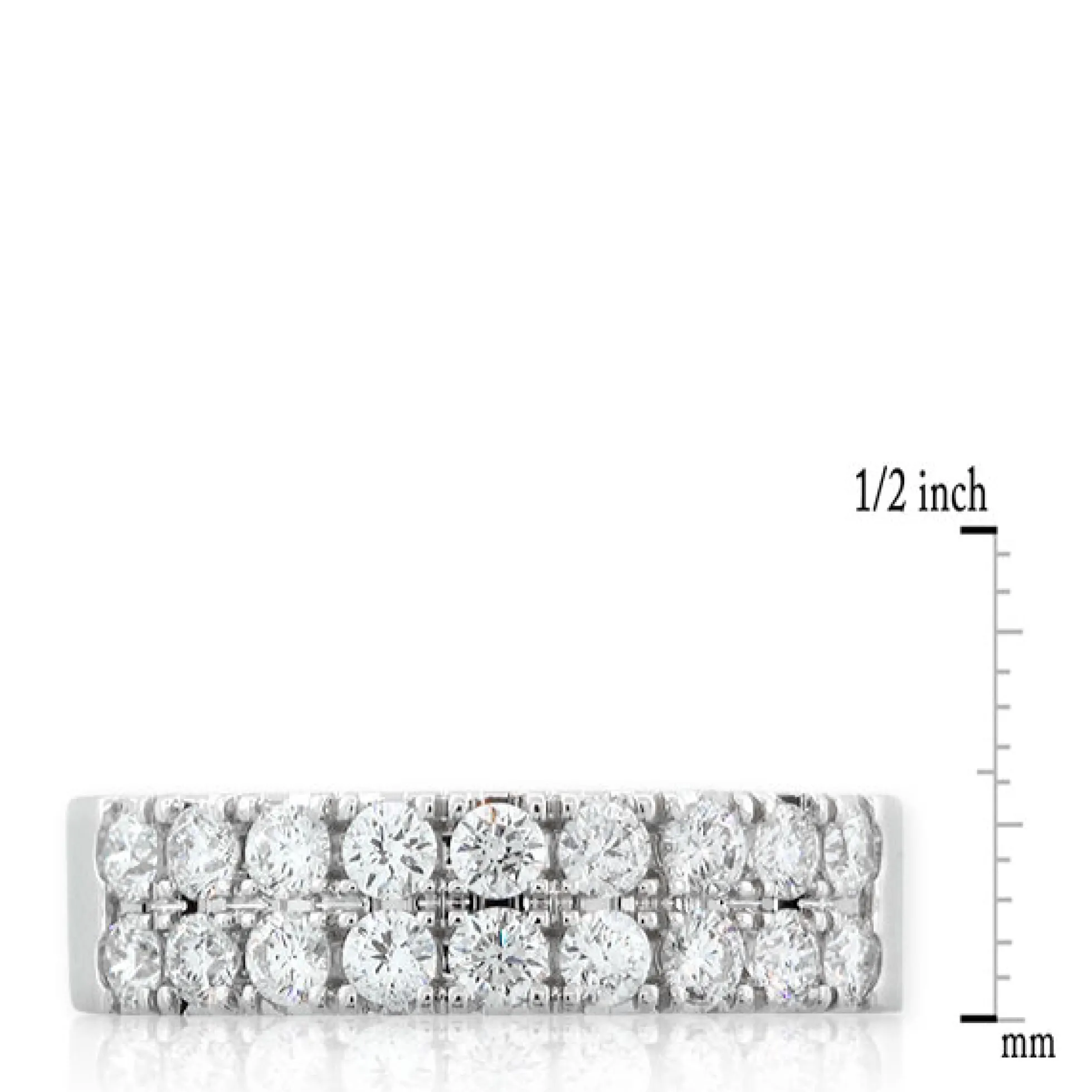 Two Row Diamond Ring 14K