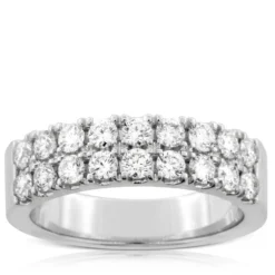 Two Row Diamond Ring 14K
