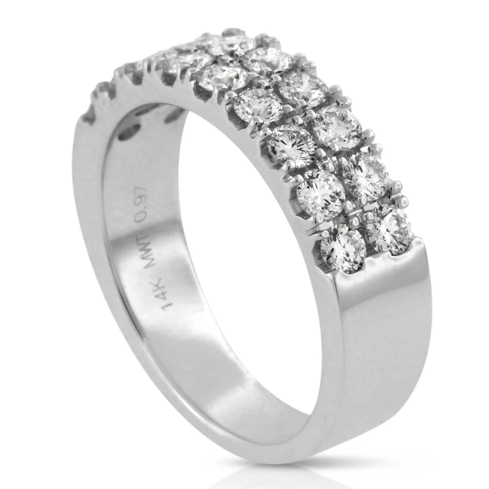 Two Row Diamond Ring 14K