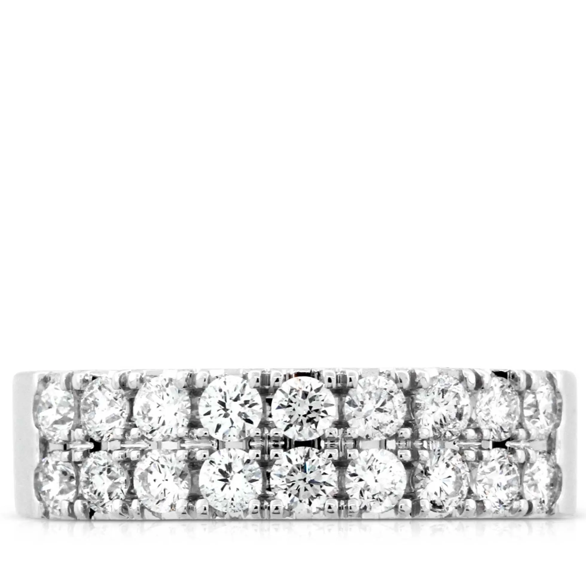 Two Row Diamond Ring 14K