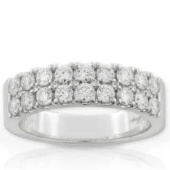 Two Row Diamond Ring 14K