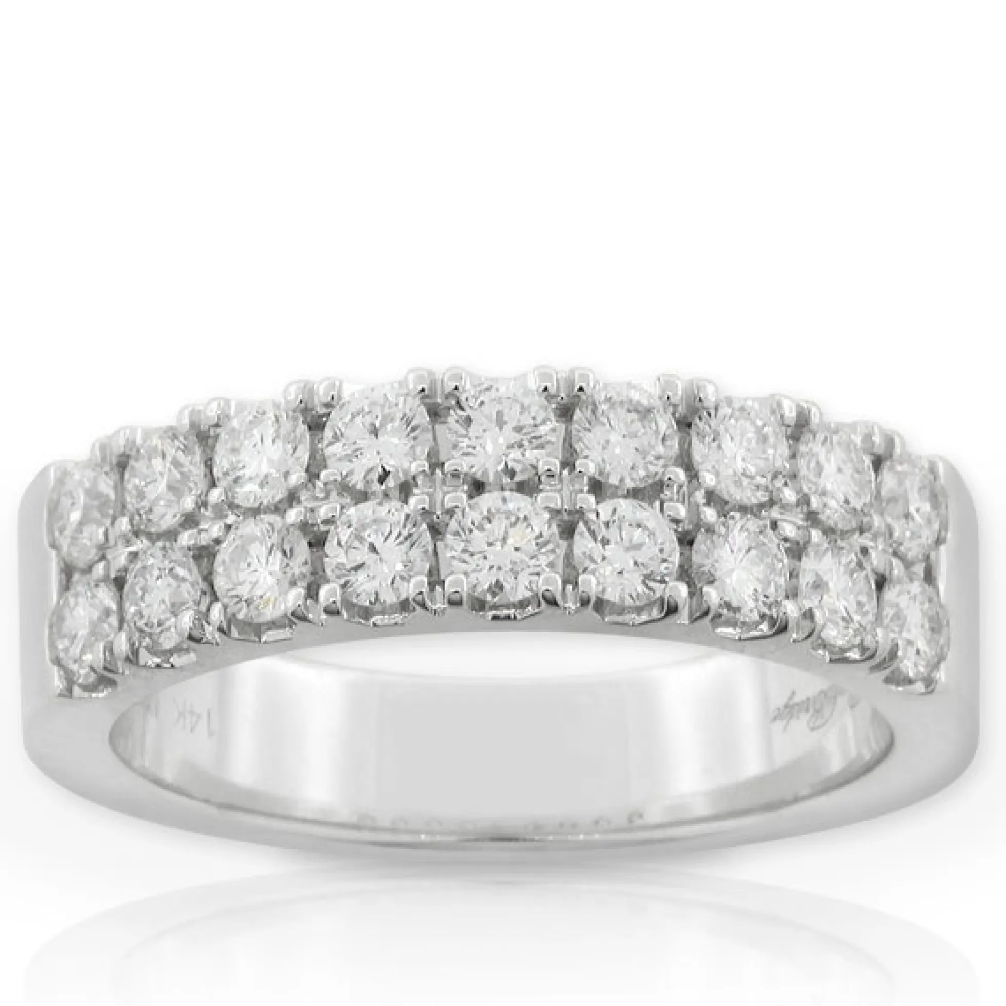 Two Row Diamond Ring 14K