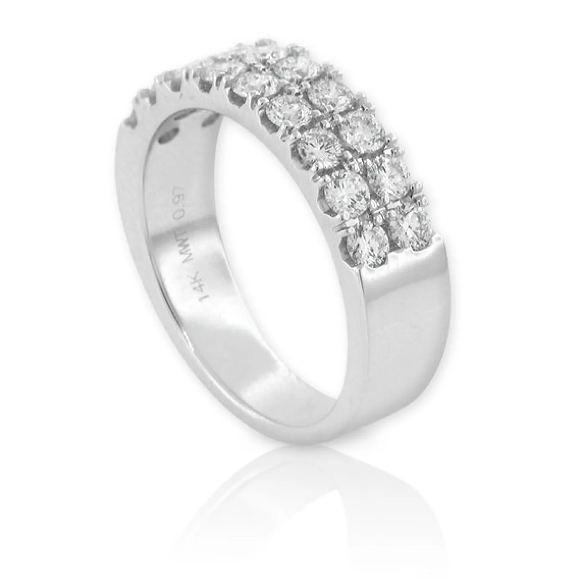 Two Row Diamond Ring 14K