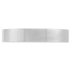 White Gold Polished Pipe Comfort Fit 4mm Band 18K