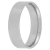 White Gold Polished Pipe Comfort Fit 6mm Band 18K
