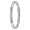 White Gold Polished Rounded Comfort Fit 2mm Band 18K
