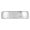 White Gold Polished Rounded Comfort Fit 6mm Band 14K