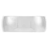 White Gold Polished Rounded Comfort Fit 8mm Band 18K