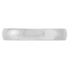 White Gold Polished Rounded 4mm Band 18K
