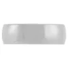 White Gold Polished Rounded 7mm Band 14K