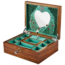 WOLF Ballet Musical Jewellery Box – Sleeping Beauty Walnut Wood