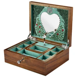 WOLF Ballet Musical Jewellery Box – Sleeping Beauty Walnut Wood