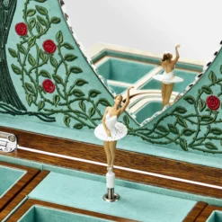 WOLF Ballet Musical Jewellery Box – Sleeping Beauty Walnut Wood