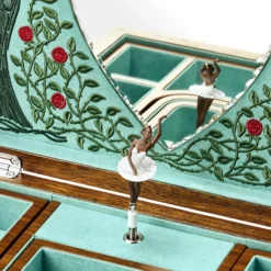 WOLF Ballet Musical Jewellery Box – Sleeping Beauty Walnut Wood