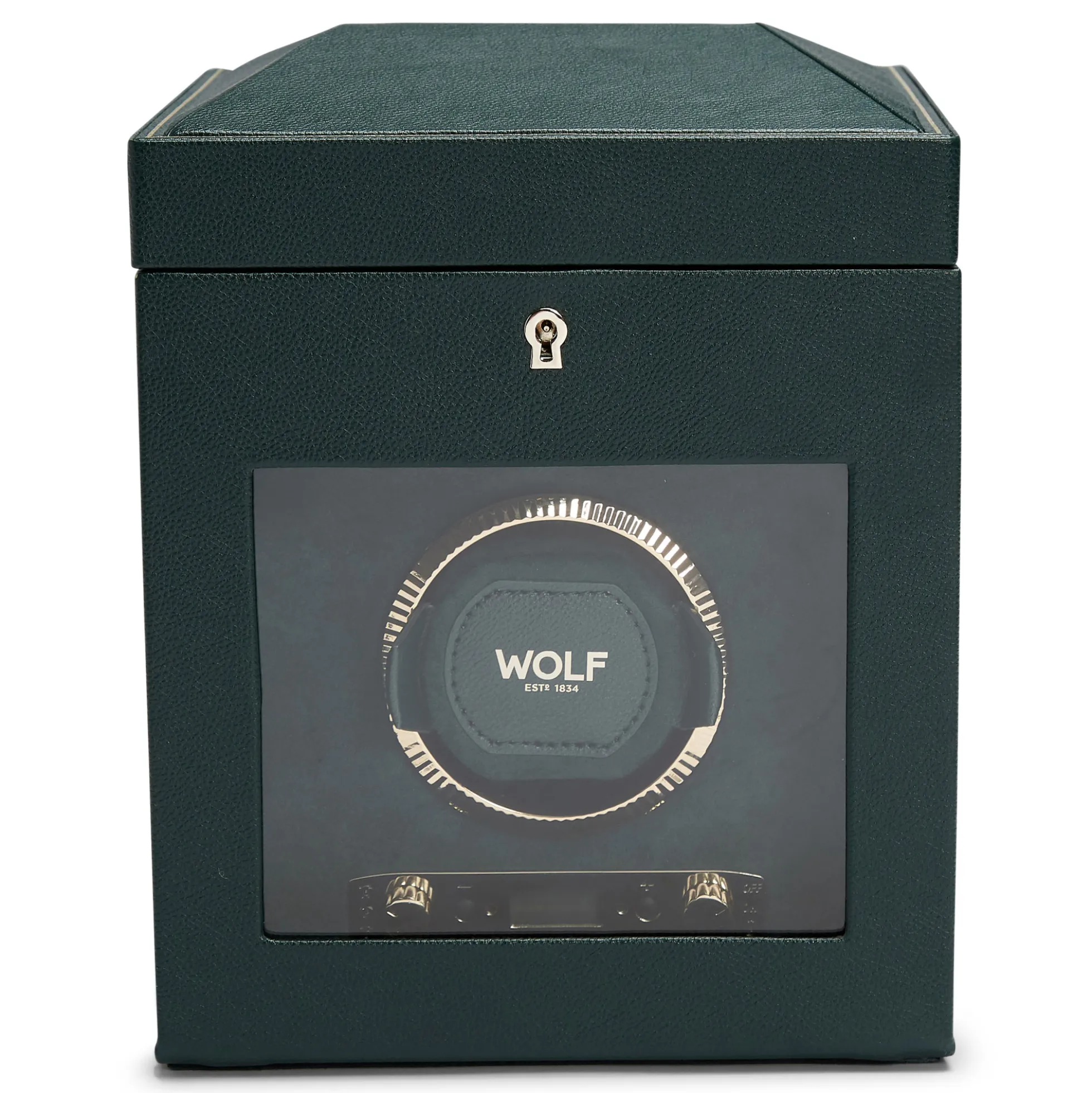 WOLF British Racing Single Watch Winder With Storage