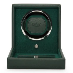 WOLF Cub Single Watch Winder With Green Cover