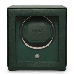WOLF Cub Single Watch Winder With Green Cover