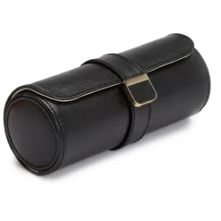 WOLF Palermo Double Watch Roll with Jewelry Pouch
