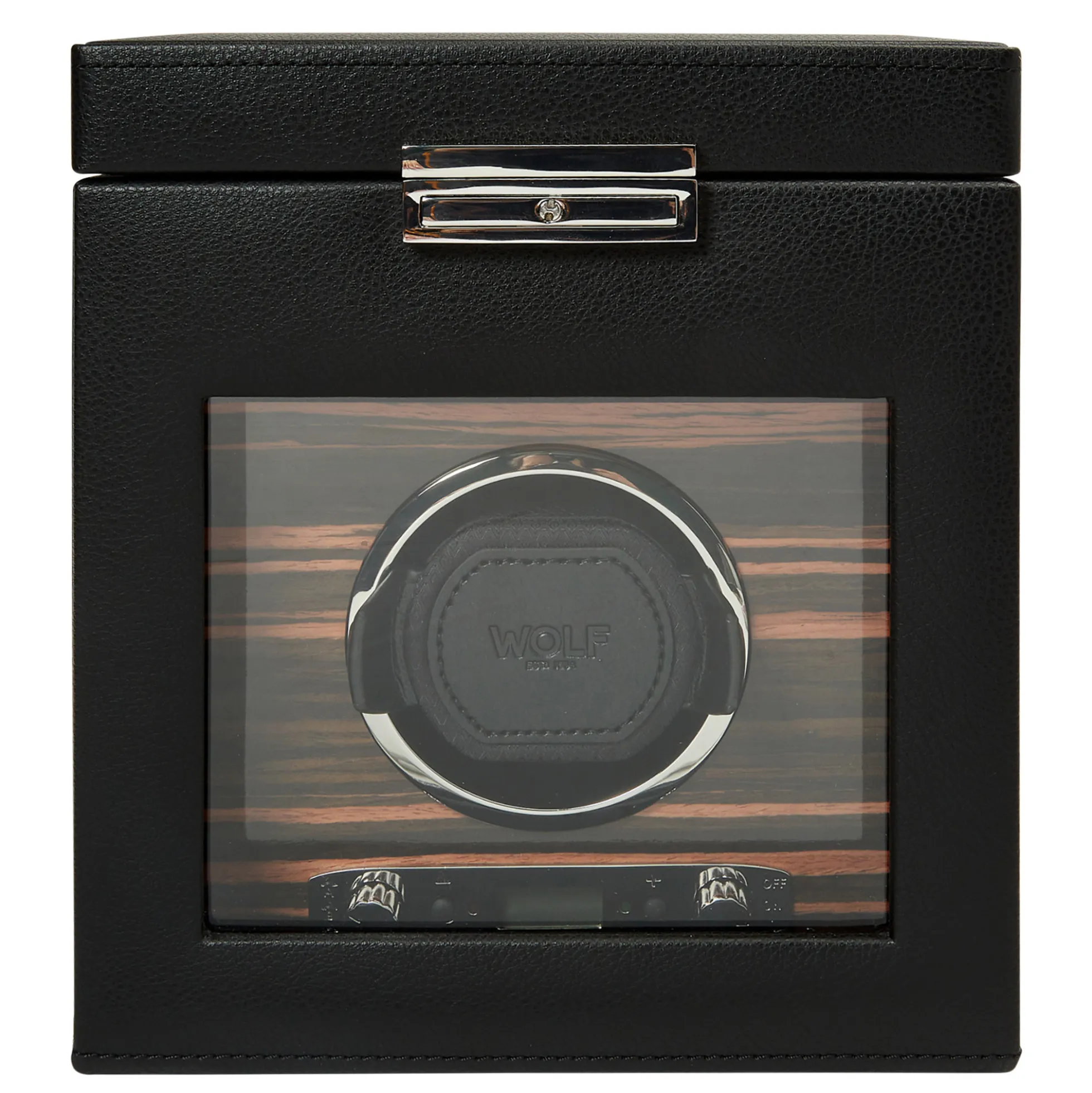 WOLF Roadster Single Watch Winder with Storage