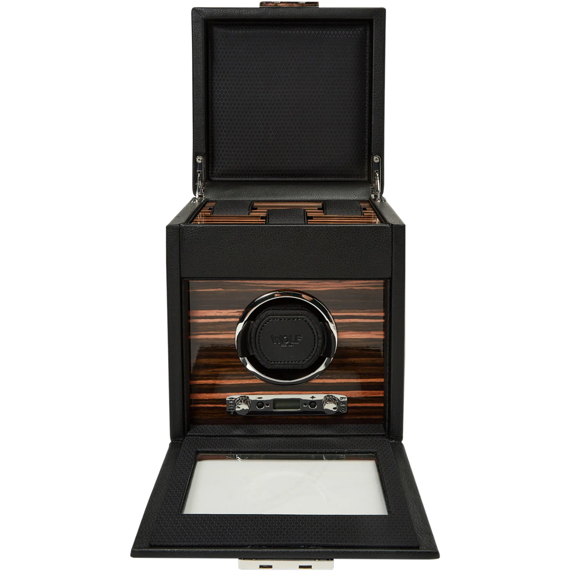 WOLF Roadster Single Watch Winder with Storage