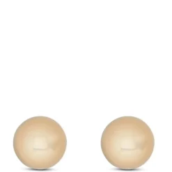 Yellow Gold Ball Earrings 14K, 4mm