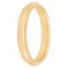 Yellow Gold Polished Milgrain Edge Comfort Fit 3.5mm Band 14K