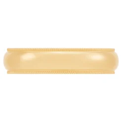 Yellow Gold Polished Milgrain Edge Comfort Fit 5mm Band 18K