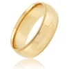 Yellow Gold Polished Milgrain Edge Comfort Fit 7mm Band 18K
