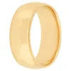 Yellow Gold Polished Milgrain Edge Comfort Fit 8mm Band 18K