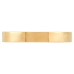Yellow Gold Polished Pipe Comfort Fit 3mm Band 18K