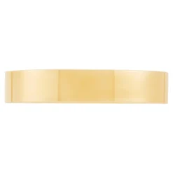Yellow Gold Polished Pipe Comfort Fit 4mm Band 14K