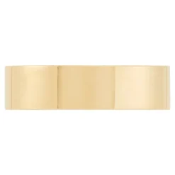 Yellow Gold Polished Pipe Comfort Fit 6mm Band 18K