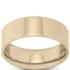 Yellow Gold Polished Pipe Comfort Fit 7mm Band 14K