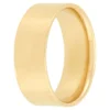 Yellow Gold Polished Pipe Comfort Fit 8mm Band 14K
