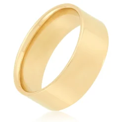 Yellow Gold Polished Pipe Comfort Fit 8mm Band 14K