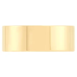 Yellow Gold Polished Pipe Comfort Fit 8mm Band 18K