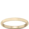 Yellow Gold Polished Rounded Comfort Fit 2mm Band 14K