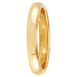 Yellow Gold Polished Rounded Comfort Fit 3mm Band 18K