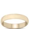 Yellow Gold Polished Rounded 4mm Band 14K