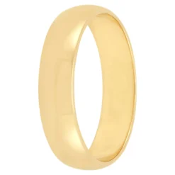 Yellow Gold Polished Rounded 5mm Band 14K