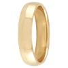 Yellow Gold Polished Rounded Comfort Fit 5mm Band 18K