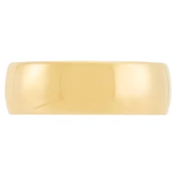 Yellow Gold Polished Rounded 7mm Band 14K