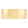 Yellow Gold Polished Rounded 8mm Band 14K