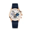 Zenith CHRONOMASTER Open Watch White Dial Blue Leather Strap, 39.5mm