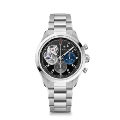 Zenith CHRONOMASTER Open Watch Black Dial Steel Bracelet, 39.5mm