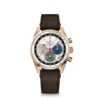Zenith CHRONOMASTER Original Watch White Dial Brown Leather Strap, 38mm