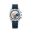 Zenith CHRONOMASTER Original Watch White Dial Blue Leather Strap, 38mm