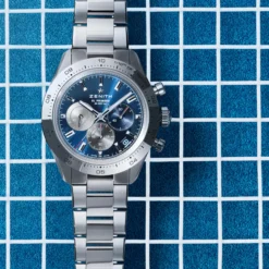 Zenith Chronomaster Sport El Primero Watch Blue Dial Steel Bracelet, 41mm